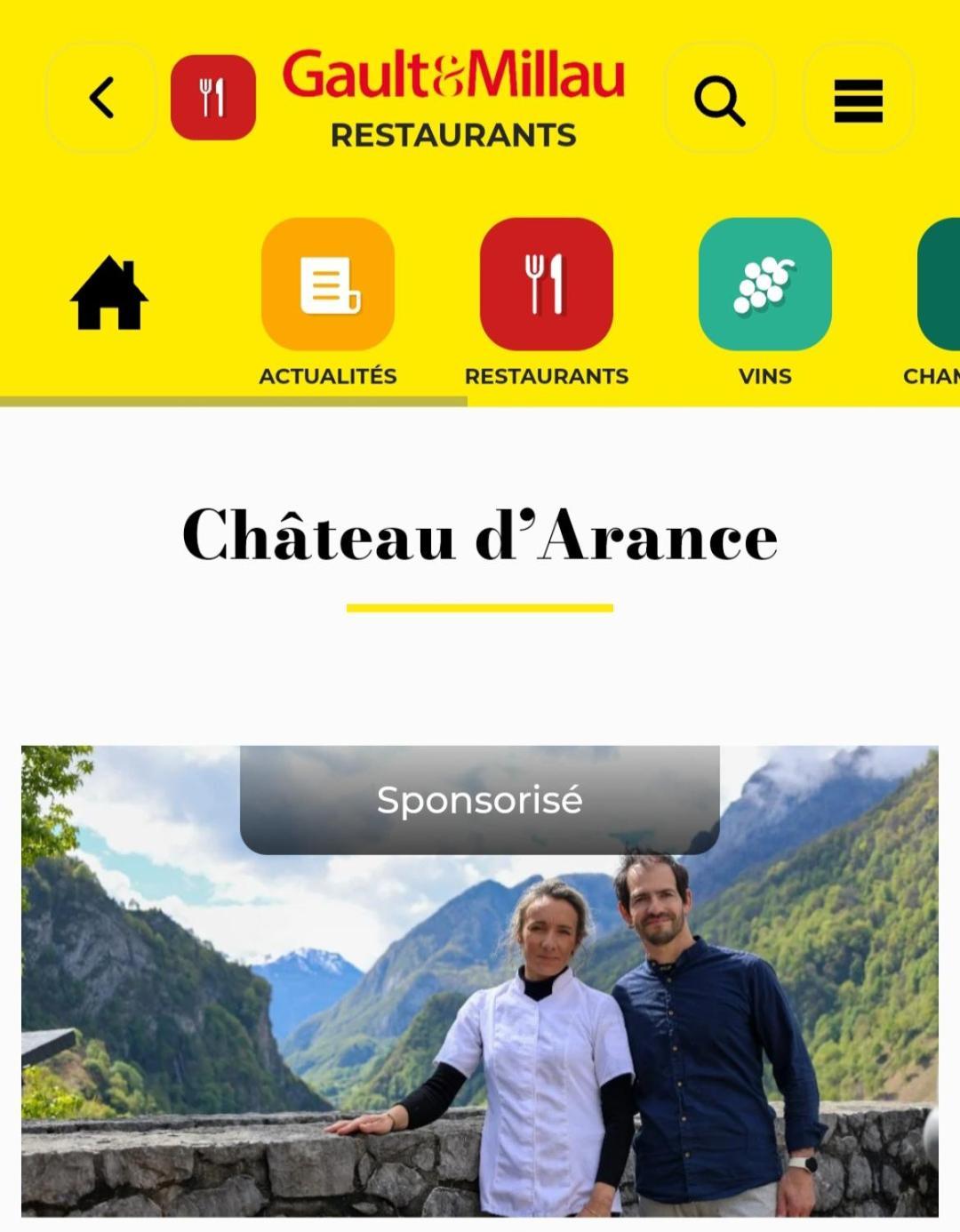 Chateau D'Arance Hotel Restaurant Espace Bien-Etre Cette-Eygun 외부 사진